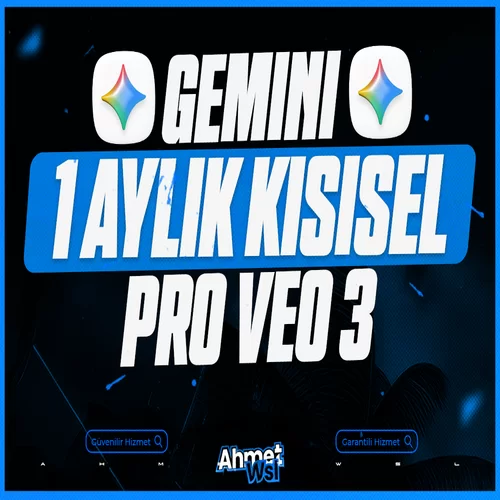  Gemini Pro - VEO3 - 1 Aylık Kişisel